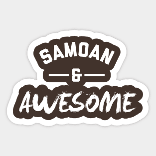 Samoan and Awesome Sticker